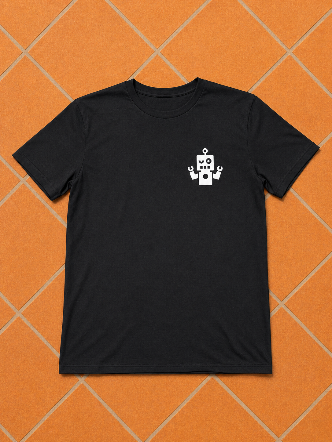 Camiseta negra - logo blanco