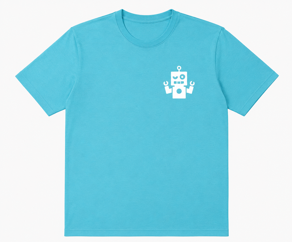 Camiseta azulin - logo blanco
