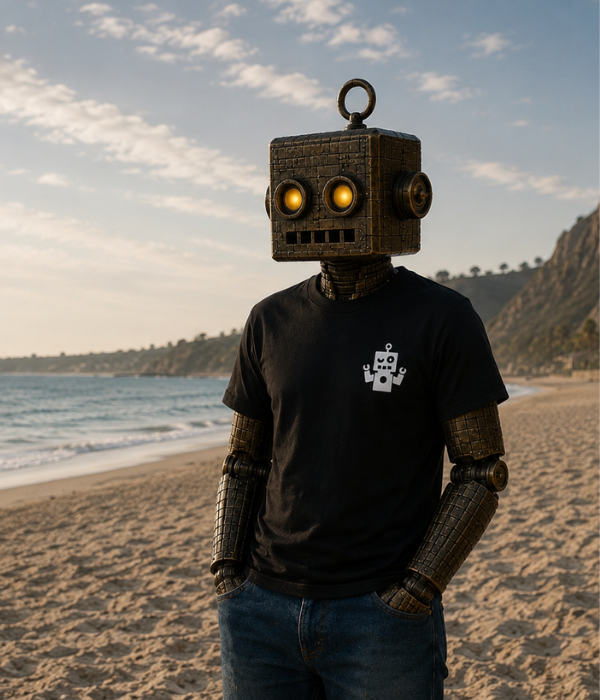 Camiseta negra - logo blanco