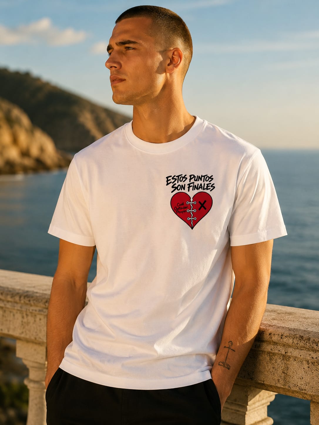 Camiseta blanca- Estos puntos son finales