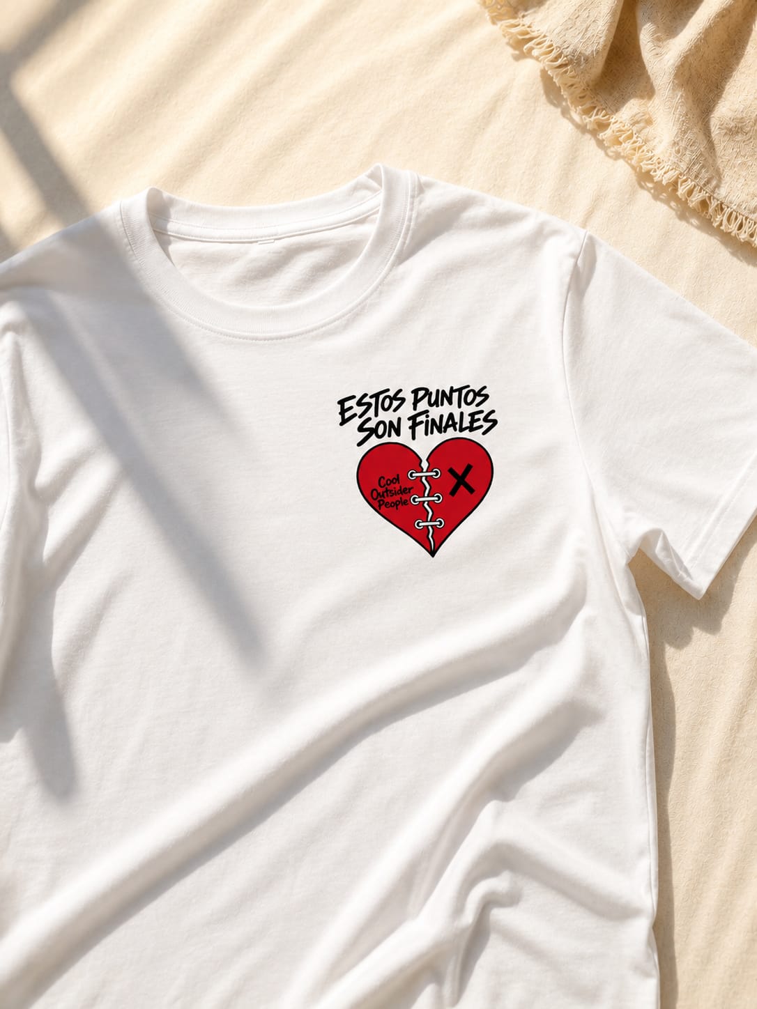 Camiseta blanca- Estos puntos son finales
